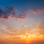 Evening sky with clouds